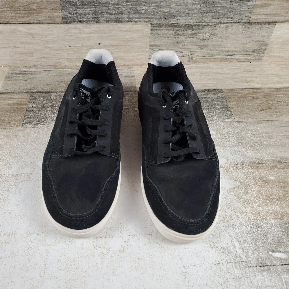 Vans LXVI Inscribe Mens Shoes Sz 6.5 Athletic Black White Suede Lace-Up Sneakers
